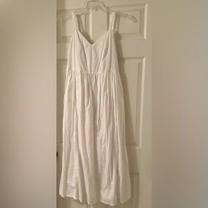 Old navy white A line dress size M